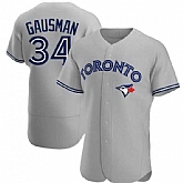 TORONTO BLUE JAYS #34 #34 KEVIN GAUSMAN GRAY ROAD JERSEY,baseball caps,new era cap wholesale,wholesale hats